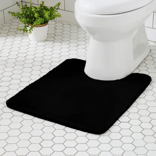 Miniatura 23 de MINIDEAR - Alfombras de baño 24x17 beige - Tapete de baño de espuma elástica gruesa, ultra suave y pachona, antideslizante, de secado rápido