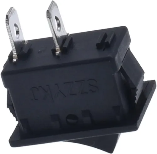 Miniatura 6 de Rocker Switch 10pcs KCD1-101 Rocker Power Switch 6A250V 10A125V Button Switch SKPT 2 feet 15 * 21mm on/Off Control Switch Black ON-Off, Gris