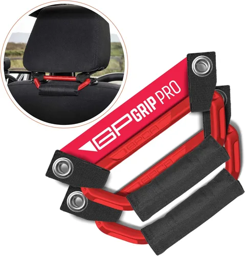 Miniatura 8 de GP BackGrip PRO - Empuñadura para reposacabezas de pasajeros de automóvil para camión y automóvil Wrangler JL JT JK para todoterreno, niños y Rojo