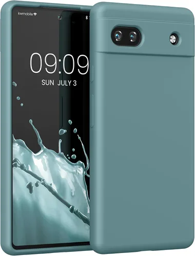 Miniatura 696 de kwmobile Funda Compatible con Google Pixel 6 Pro - Funda de teléfono de silicona TPU con acabado suave - Azul Arrecife