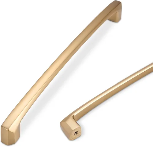 Miniatura 10 de COTYKILEY - Paquete de 10 manijas de gabinete de cocina color latón envejecido de 3 pulgadas (76mm), accesorios dorados para gabinetes de cocina