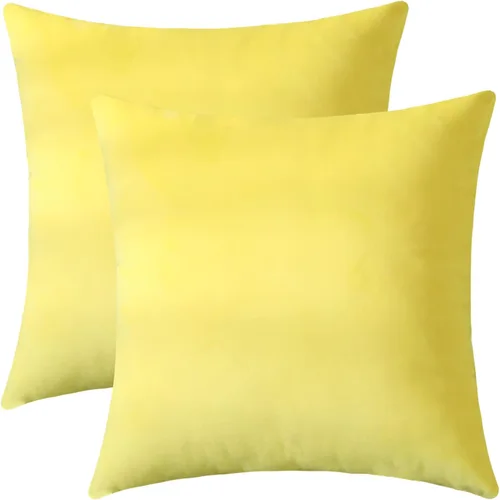 Miniatura 33 de Jeneoo Cómodas fundas de almohada de terciopelo suaves y gruesas para niños, para sofá, fundas de cojín decorativas sólidas cuadradas para Lavanda