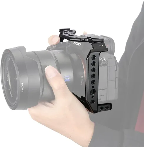 Miniatura 5 de NICEYRIG Jaula compacta para Sony Alpha 7V / 7R V/Alpha 7 IV/Alpha 7S III con riel NATO doble zapata fría - 497