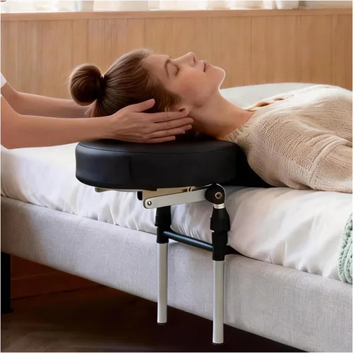 Reposacabezas de masaje para cama en casa, almohada ajustable para cama, almohada boca abajo después de cirugía ocular, almohada de masaje portátil