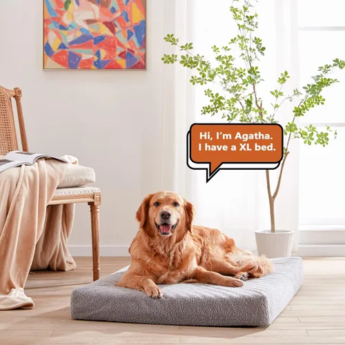 Miniatura 6 de WATANIYA PET Cama de Espuma Viscoelástica para Perros Grandes, Camas Refrescantes para Perros Grandes, Alfombrilla Lavable para Mascotas para Jaula