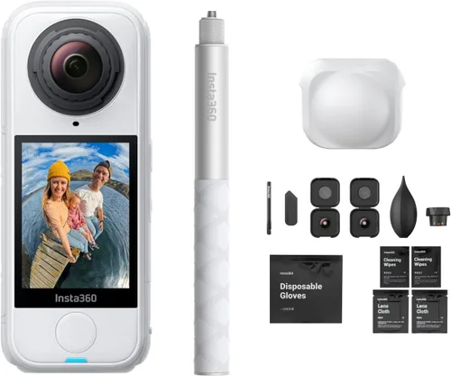 Miniatura 13 de Insta360 X4 Air Kit de inicio - Cámara 360 de 8K y 165g ligera, palo de selfie invisible, lentes reemplazables, dispara primero y enmarca después