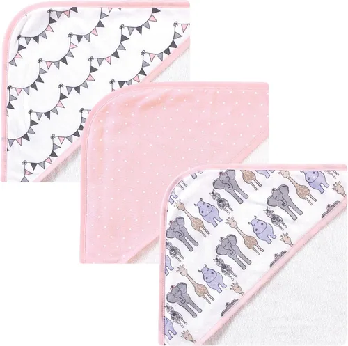 Miniatura 40 de Hudson Baby Toallas unisex con capucha de algodón para bebé, unicornio rosa, talla única
