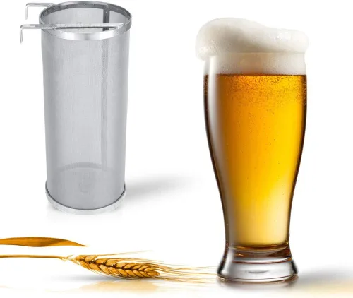 Miniatura 7 de Colador de araña de 300 micrones de 6 x 14 pulgadas para hervidor de filtro de cerveza casera