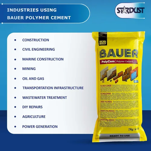 Miniatura 7 de Cementista Polímero Instantáneo Bauer, Alternativa Lista para Usar a la Mortera y Adhesivos - Versátil para Reparación de Grietas en Concreto