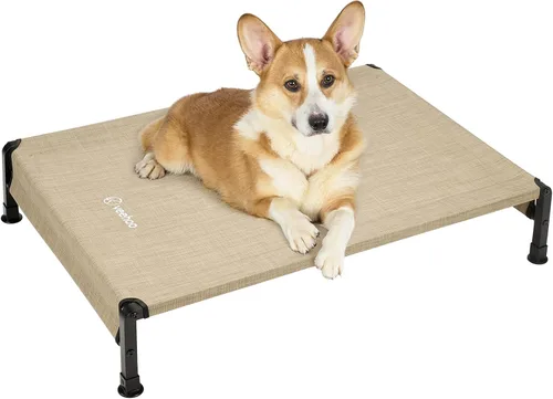 Miniatura 10 de Veehoo CWC2433 - Cama fresca para perros para exteriores, cama elevada para mascotas con malla Teslin lavable y transpirable, pies de silicona