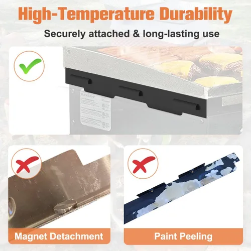 Miniatura 3 de Koutemie Protector contra el viento para Blackstone 36 pulgadas, accesorios de parrilla con protector térmico magnético, pantallas de viento
