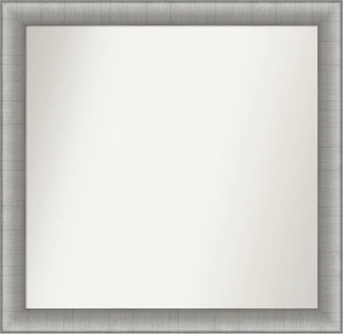 Miniatura 370 de Amanti Art Espejo de baño plateado para sobre fregadero, 28 x 47 pulgadas, espejo rectangular de plata imperial, marco de madera tradicional de gran