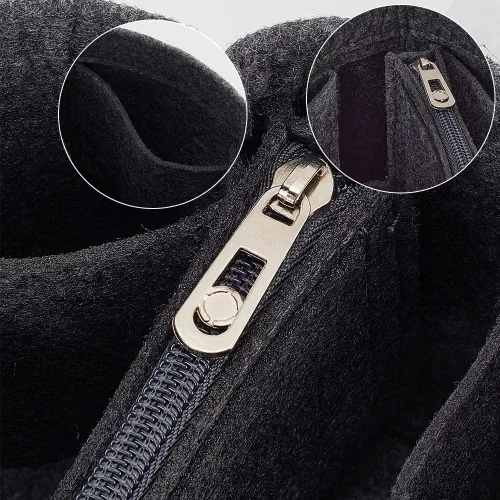 Miniatura 3 de WADORN Inserto organizador de bolso de fieltro, forro de inserción de bolso para LV Cannes, organizador de bolsa redonda con forma de barril, bolsa