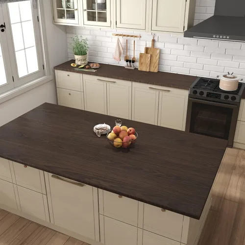 Miniatura 2 de BAYYA Papel de Grano de Madera de Nogal Marrón Oscuro Impermeable para Despegar y Pegar Papel Tapiz Adhesivo Decorativo para Muebles de Nogal Negro
