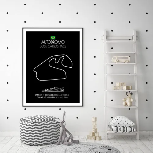 Miniatura 12 de Custom Car Posters Póster hecho a mano compatible con Autodromo Enzo e Dino Ferrari (Imola, Italia), póster de pista de carreras diseñado