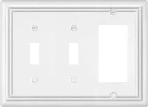 Miniatura 26 de Cubiertas de Enchufe Decorador Doble, Placas de Pared de Bronce Envejecido para Interruptor de Regulador, Enchufe GFCI y Receptáculo, Placas