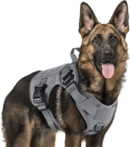 Miniatura 15 de rabbitgoo - Arnés táctico para perros pequeños, arnés resistente para mascotas con asa, chaleco de servicio sin tirones para razas pequeñas, chaleco