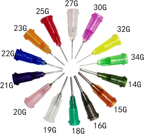 Miniatura 2 de Juego de jeringas aplicadoras dispensadoras, 5 jeringas dispensadoras de 10 ml con agujas dispensadoras y tapas para manualidades de quilling
