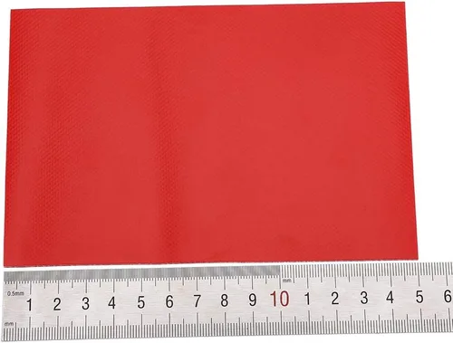 Miniatura 6 de Fydun - Juego de 3 parches de reparación de PVC, accesorio para balsa inflable, barco, canoa, kayak (rojo)