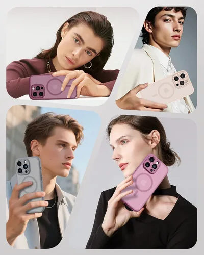 Miniatura 187 de TOCOL Funda para iPhone 11, compatible con Magsafe, protección completa de cámara, imanes integrados, protección contra caídas, funda translúcida