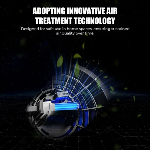 Miniatura 6 de AZEUS Purificador de aire True HEPA para habitaciones grandes, filtro 5 en 1, atrapa partículas de hasta 0.3 micrones, ventilador centrífugo de alta