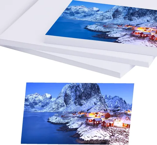 Miniatura 10 de LUNARM 50 hojas de papel fotográfico, papel fotográfico brillante de 4"x6" para impresora de tinta de color, papel fotográfico de 180 g/m²