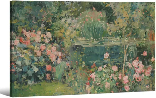 Miniatura 27 de Arte de pared de paisaje con flores silvestres y naturaleza, póster floral botánico retro, pinturas de plantas de cabaña, impresiones en lienzo