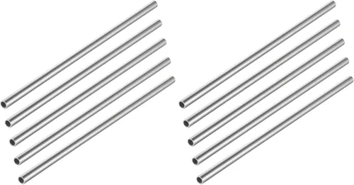 Miniatura 5 de 5 piezas de tubo de tubo de metal capilar redondo de acero inoxidable 304 0.472 x 0.394 in, diámetro exterior x longitud 11.8 in