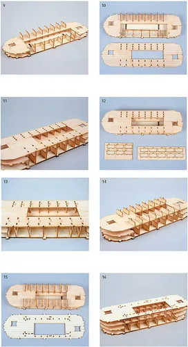 Miniatura 5 de YOUNGMODELER Kit de modelo de madera de escritorio Arca de Noé