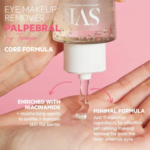 Miniatura 3 de SVR - Gel desmaquillante de ojos PALPEBRAL - Para ojos sensibles, secos y alérgicos - Enriquecido con niacinamida - Adecuado para usuarios de lentes