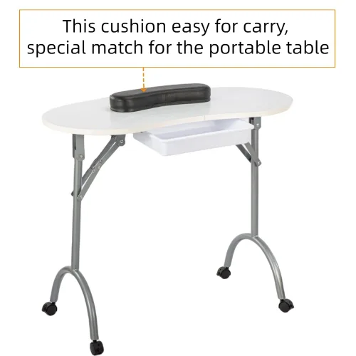 Miniatura 6 de Cojín de mano de manicura, cojín de mano de esmalte de uñas, mesa de manicura, cojín de mano portátil para mesa de uñas, cojín de mano para Negro