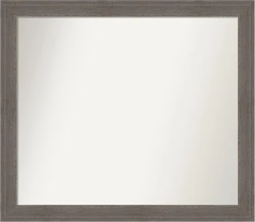 Miniatura 93 de Amanti Art Espejo de pared personalizado no biselado (24.5 x 24.5 pulgadas), marco gris marrón alta, varios tamaños personalizados, espejo de baño