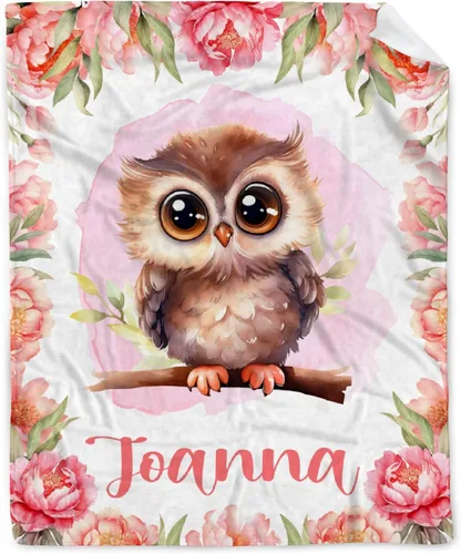 Miniatura 12 de Manta personalizada de franela de vellón de mariposa para bebé, manta de regalo personalizada con nombre, manta ligera y suave, bonita manta
