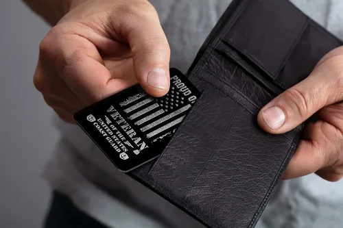 Miniatura 4 de Jolliz Tarjeta grabada con texto en inglés "Thank You For Your Service", regalo para veteranos de la Guardia Costera de Proud Of You, tarjeta