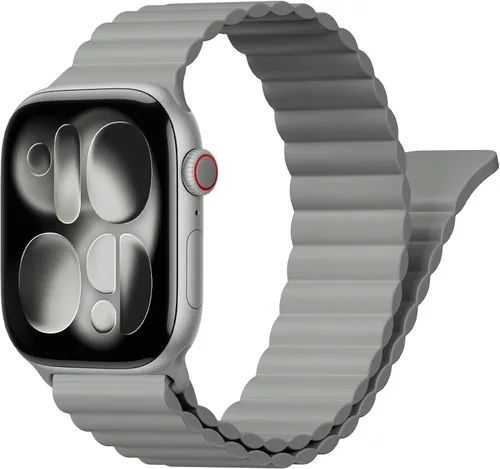 Miniatura 16 de BXUXOHS - Bandas deportivas magnéticas para Apple Watch de 40mm, 38mm, 41mm, 42mm, 44mm, 45mm, 46mm, iWatch para mujeres y hombres, correa