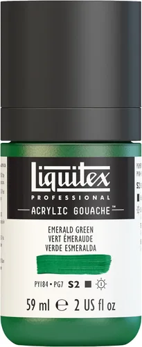 Miniatura 14 de Liquitex Professional - Gouache acrílico profesional, botella de 2 onzas (59 ml), blanco titanio