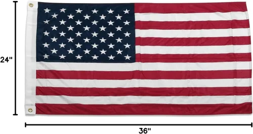 Miniatura 2 de Bandera de Estados Unidos de poliéster de 2 x 3 pies