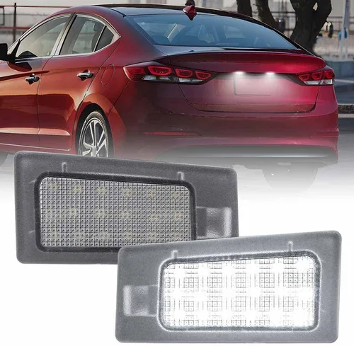 Miniatura 10 de nsautolighting Elan'tra - Luz LED de matrícula para Hyundai Kona N Elan'tra Tucson Sonata Kia Sport'age Sorento 6500K xenón blanco sin errores