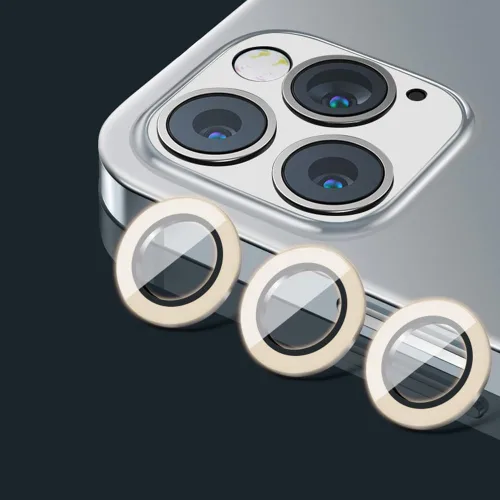 Miniatura 48 de Compatible con iPhone 11 Pro/11Pro Max/12 Pro Luminous Camera Lens Protector Ultra Thin Película de vidrio templado Protector de pantalla de cámara