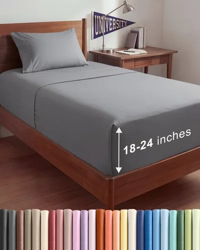 Miniatura 140 de Sábanas King divididas con bolsillos extra profundos, sábanas transpirables y refrescantes de 5 piezas, sábanas de lujo para hotel, suaves, sin 22