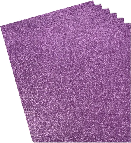 Miniatura 12 de Rebower Hojas de espuma EVA con purpurina, [para proyectos de artes y manualidades] – 11 x 8 pulgadas, 0.079 in de grosor/negro/6 piezas