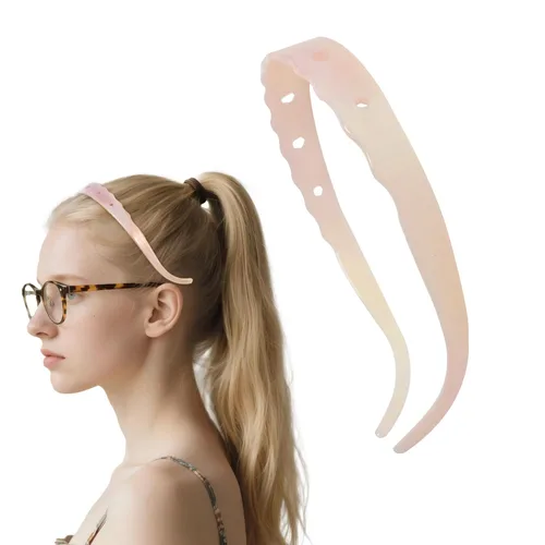Miniatura 16 de Diademas de acetato para mujer - Diademas delgadas antideslizantes con dientes, diseño amigable con gafas, accesorios para el cabello estilo 90s
