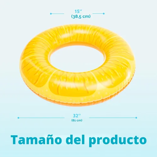 Miniatura 6 de Sloosh 4 Pack Inflatable Pool Floats, Pool Tube Rings, Swim Tubes, Floaties Toys, Beach Swimming Party Toys for Kids and Adults