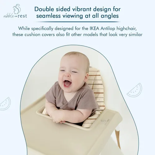 Miniatura 5 de Nibble and Rest Funda para inserto de silla alta, compatible con la silla alta IKEA Antilop, accesorio para silla alta con inserto a prueba