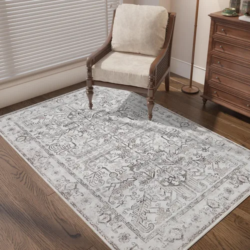 Miniatura 146 de jinchan Lima - Alfombra de pasillo lavable de 2 x 6 pies, antideslizante, de pelo corto, suave, ultrafina, alfombra envejecida para casa de campo