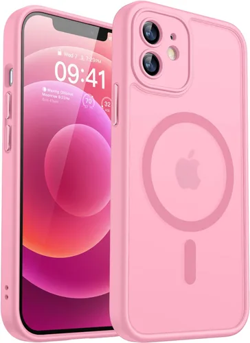 Miniatura 108 de CANSHN Funda magnética compatible con iPhone 17 Pro, mejorada [protección completa de la cámara] [compatible con Magsafe] [mate translúcido] funda