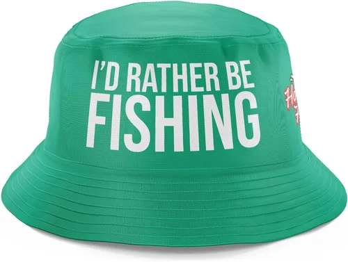 Miniatura 13 de Regalos de pesca para hombres, WTF Wheres The Fish, divertido sombrero de pesca, sombrero de pescador, sombrero de sol para pesca Wtf - Verde