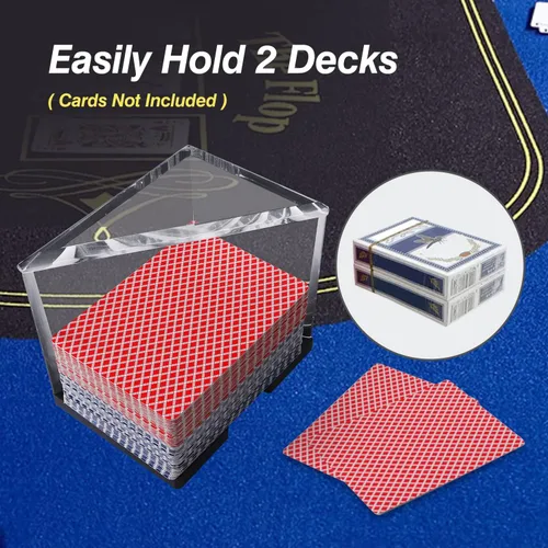 Miniatura 3 de GSE Games & Sports Expert Bandejas acrílicas de desechos, bandejas de grado casino para blackjack, puente, cartas