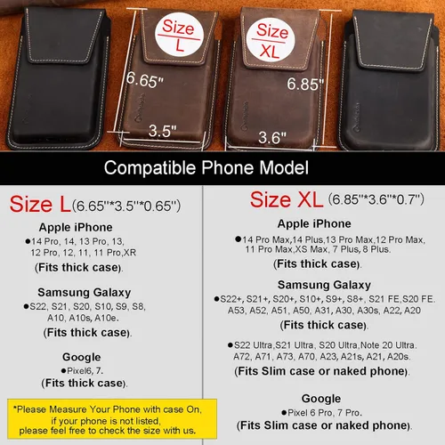 Miniatura 5 de Gentlestache Funda de Cuero para Teléfono para Galaxy S25 S24 S23 - Soporte de Funda para Teléfono Celular para iPhone 17 17 Pro 16 Pro 16 15 Pro
