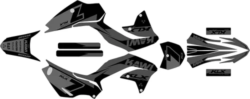Miniatura 4 de Kit de gráficos para Kawasaki KLX 230R (2020-2024) Legend Series Rosa 09 Mil - Kit de calcomanías gráficas personalizadas para motocross, sin